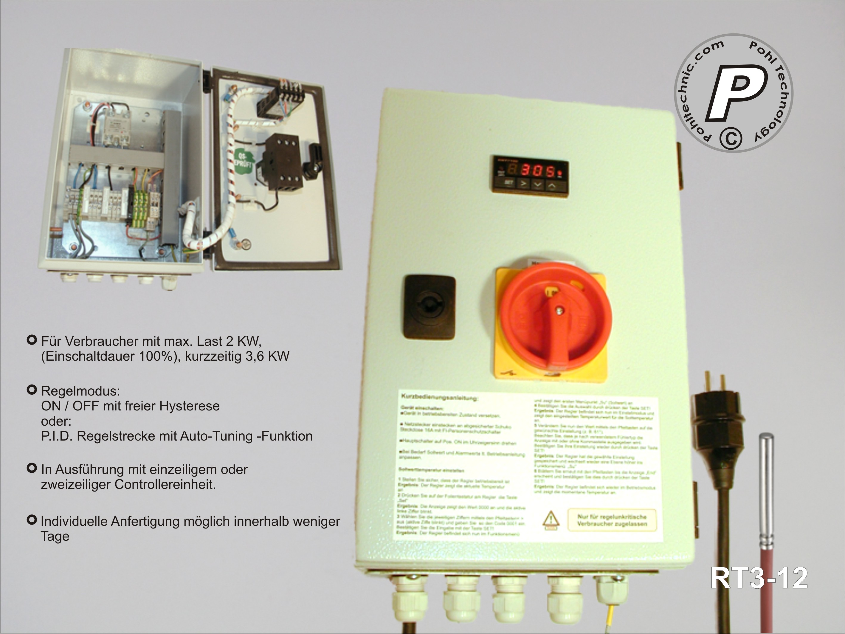 RT3-12-Temperatursteuerung mit SSR